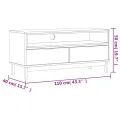 Meuble TV FLAM 110x40x50 cm bois massif de pin