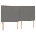 cadre de lit et matelas et LED Gris foncé 160x200 cm