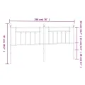 Tête de lit métal blanc 193 cm