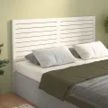 Tête de lit Blanc 166x4x100 cm Bois massif de pin