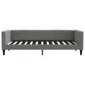 Lit de jour gris foncé 90x200 cm tissu