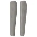 Tête de lit avec oreilles Gris clair 203x23x118/128 cm Velours