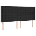 cadre de lit matelas LED Noir 180x200cm Similicuir