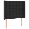 cadre de lit matelas LED Noir 90x190 cm Similicuir
