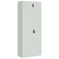 Classeur gris clair 90x40x220 cm acier