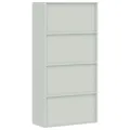 Classeur gris clair 90x40x220 cm acier
