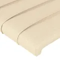 Tête de lit à LED Crème 80x5x78/88 cm Tissu