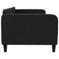 Lit de repos noir 90x190 cm tissu