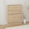 Armoire à chaussures Chêne 59x17x81 cm Bois d'ingénierie