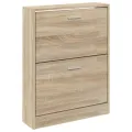 Armoire à chaussures Chêne 59x17x81 cm Bois d'ingénierie