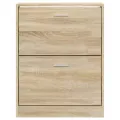 Armoire à chaussures Chêne 59x17x81 cm Bois d'ingénierie