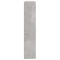 Armoire à chaussures Gris béton 59x17x81 cm Bois d'ingénierie