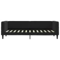 Lit de repos noir 80x200 cm velours