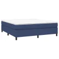 cadre de lit Bleu 180x200 cm Tissu