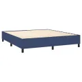 cadre de lit Bleu 180x200 cm Tissu