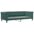 Lit de repos vert foncé 90x200 cm velours