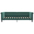 Lit de repos vert foncé 90x200 cm velours