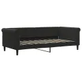Lit de repos noir 90x190 cm velours