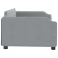 Lit de repos gris clair 100x200 cm tissu