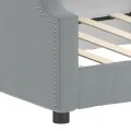 Lit de repos gris clair 100x200 cm tissu