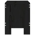 Tabourets de jardin 2 pcs noir 40x36x45 cm bois massif de pin