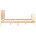 Cadre de lit avec tête de lit 160x200 cm bois massif