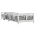 Cadre de lit pour enfants blanc 80x200 cm bois de pin massif