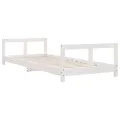Cadre de lit pour enfants blanc 80x200 cm bois de pin massif