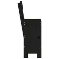 Tabourets de bar 2 pcs noir 40x48,5x115,5 cm bois massif de pin