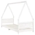 Cadre de lit pour enfants blanc 80x200 cm bois de pin massif