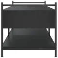 Table basse noir 99x50x50 cm bois d'ingénierie