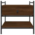 Table basse chêne marron 50x50x50 cm bois d'ingénierie