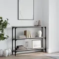 Table console sonoma gris 100x22,5x75 cm bois d'ingénierie