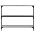 Table console sonoma gris 100x22,5x75 cm bois d'ingénierie