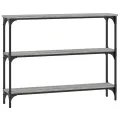 Table console sonoma gris 100x22,5x75 cm bois d'ingénierie