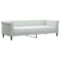 Lit de jour avec matelas gris clair 80x200 cm velours