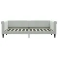 Lit de jour avec matelas gris clair 80x200 cm velours