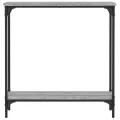 Table console sonoma gris 75x22,5x75 cm bois d'ingénierie
