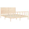 Cadre de lit avec tête de lit 160x200 cm bois massif