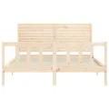 Cadre de lit avec tête de lit 160x200 cm bois massif