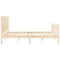 Cadre de lit avec tête de lit 160x200 cm bois massif