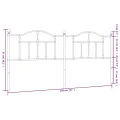 Tête de lit métal blanc 193 cm