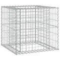 Banc de jardin avec panier en gabion bois massif de douglas