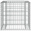Banc de jardin avec panier en gabion bois massif de douglas