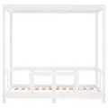 Cadre de lit pour enfant blanc 70x140 cm bois de pin massif