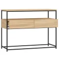 Table console chêne sonoma 100x40x75 cm bois d'ingénierie