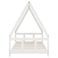 Cadre de lit pour enfants blanc 90x190 cm bois de pin massif