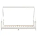 Cadre de lit pour enfants blanc 90x190 cm bois de pin massif