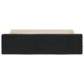 Tiroirs de lit 2 pcs noir bois d'ingénierie et velours