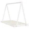 Cadre de lit pour enfants blanc 90x190 cm bois de pin massif